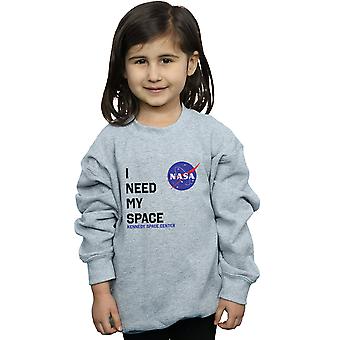 NASA-Mädchen brauche ich meinen Raum-Sweatshirt