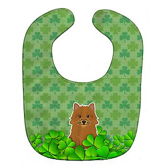 Carolines Schätze BB6161BIB Norwich Terrier Kleeblätter Baby Lätzchen