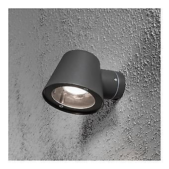 Konstsmide Triest schwarz Untertasse Down Wandleuchte