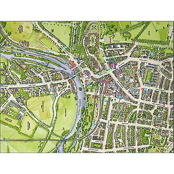 Stadtbilder Stadtplan von Windsor 400 Stück Puzzle 470 x 320 mm (Hpy)