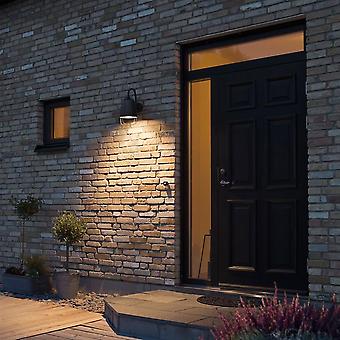 Konstsmide Perguia Vintage schwarze Veranda Wandleuchte mit Käfig